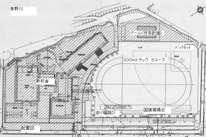 六日町小学校改築工事進行中